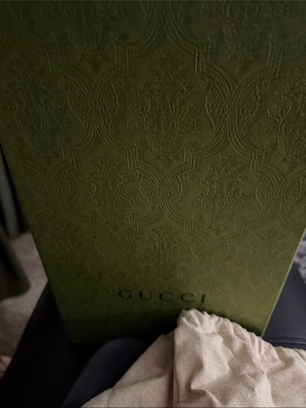 Gucci Black Slides with Green and Red Stripes - Picture 4 of 13